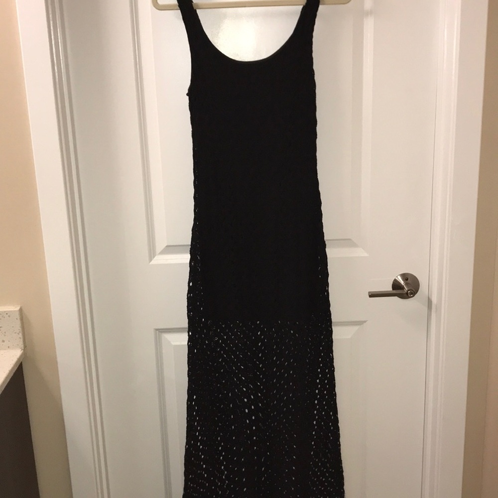 Mimi Chica Black lace maxi dress